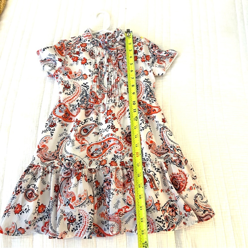 Janie & Jack The Maya Dress White Paisley. Size 5. - Picture 11 of 15